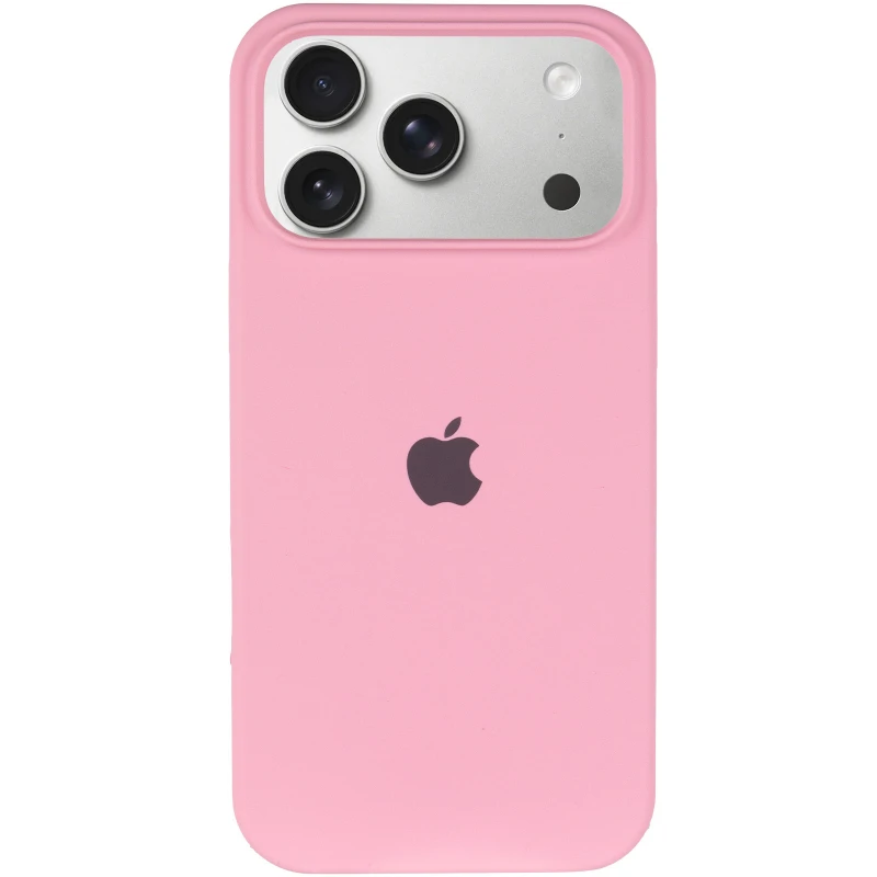 Чохол Silicone Case з закритим низом на Apple iPhone 17 Pro (6.3") – Рожевий / Light pink. Фото 4 з 8