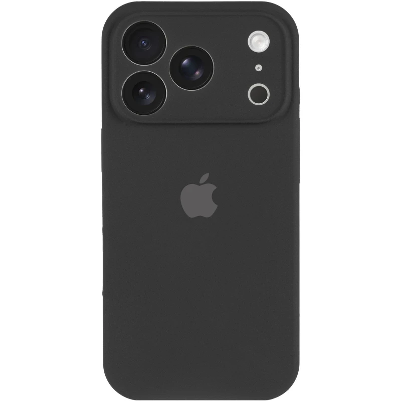 Чохол Silicone Case з захистом камери на Apple iPhone 17 Pro Max (6.9") – Чорний / Black. Фото 3 з 6