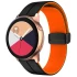 Силіконовий ремінець Classy для Smart Watch 20mm – Black / Orange. Фото 1 з 2