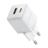 СЗУ Baseus Palm Fast Charger 20W (1USB-A/1C) + кабель Type-C to Type-C (P10111608) – Moon White. Фото 5 из 6