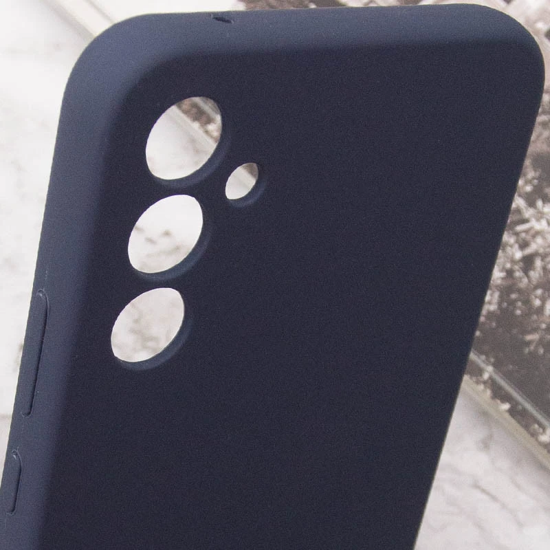 Чехол Silicone Case Lakshmi Premium з закритою камерою на Samsung Galaxy A34 5G – Темно-синий / Midnight blue. Фото 10 из 10