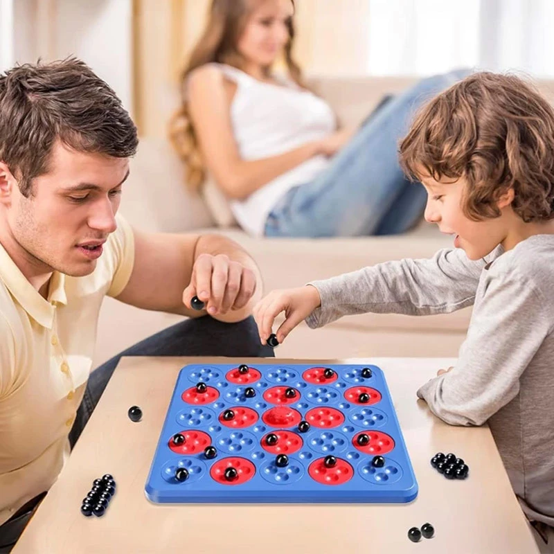 Настільна інтерактивна гра Ummi ME-194 Magnetic Chess Game 5 in a Row – Blue. Фото 4 з 4