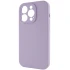 Чехол с защитой камеры Silicone Case для Apple iPhone 15 Pro (6.1") – Сиреневый / Lilac. Фото 3 из 6