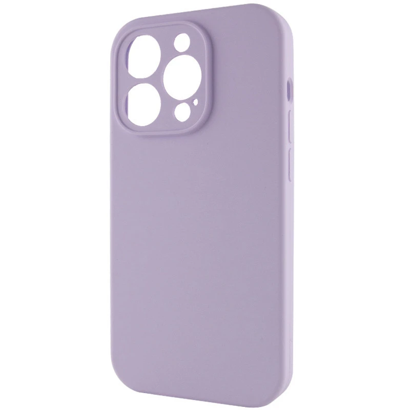 Чехол с защитой камеры Silicone Case для Apple iPhone 15 Pro Max (6.7") – Сиреневый / Lilac. Фото 3 из 6