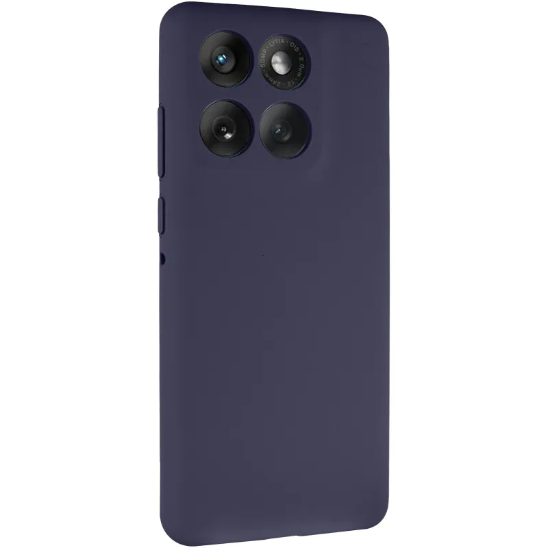 Чохол Silicone Case Lakshmi Premium із закритою камерою для Motorola Edge 60 Fusion – Темно-синій / Midnight blue. Фото 2 з 8