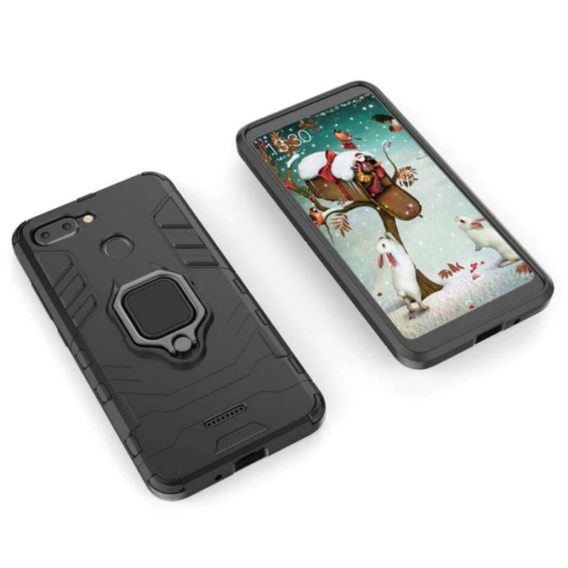 Противоударный чехол Transformer с кольцом для Xiaomi Redmi 6 фото 8 из 8