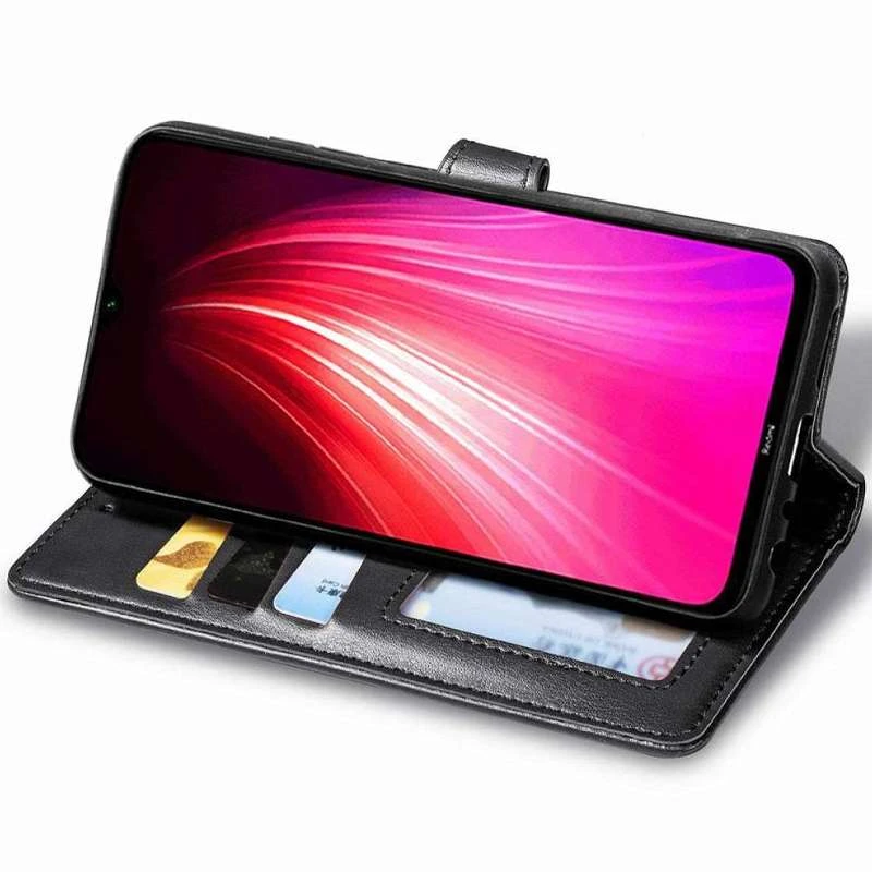 Чохол-книжка GETMAN галант на Xiaomi Redmi Note 8T – Чорний. Фото 3 з 4