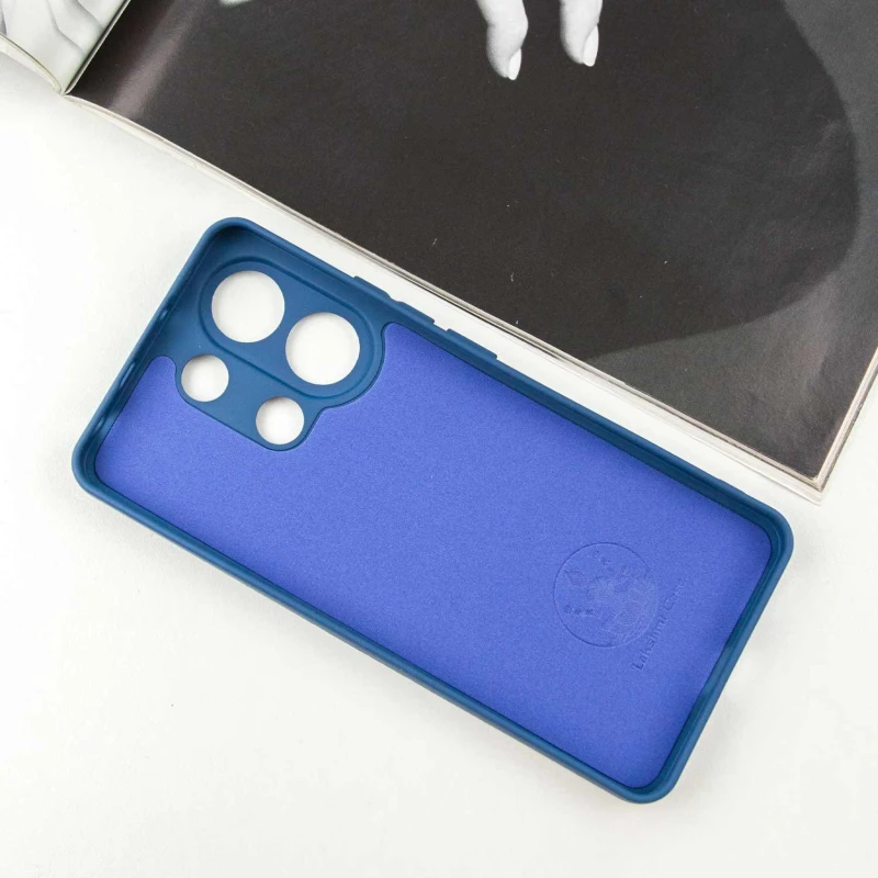 Чохол Silicone Case Lakshmi з закритою камерою на Xiaomi Redmi Note 13 4G – Синій / Navy Blue. Фото 4 з 8