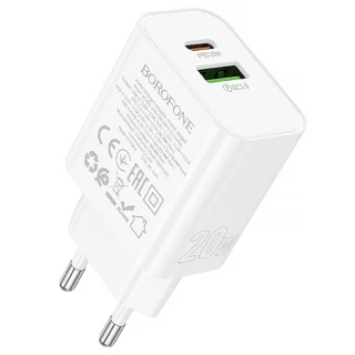 МЗП Borofone BA88A Navy PD20W+QC3.0 (1USB-A/1C) фото 1 з 5