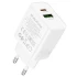 МЗП Borofone BA88A Navy PD20W+QC3.0 (1USB-A/1C) – White. Фото 1 з 5