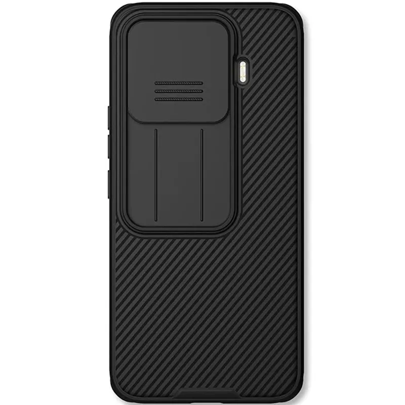 Карбоновая накладка Nillkin Pro со шторкой для камеры для Xiaomi 17T – Black. Фото 2 из 5