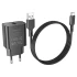 СЗУ Borofone BA72A Spring QC3.0 USB to Type-C – Black. Фото 2 из 4