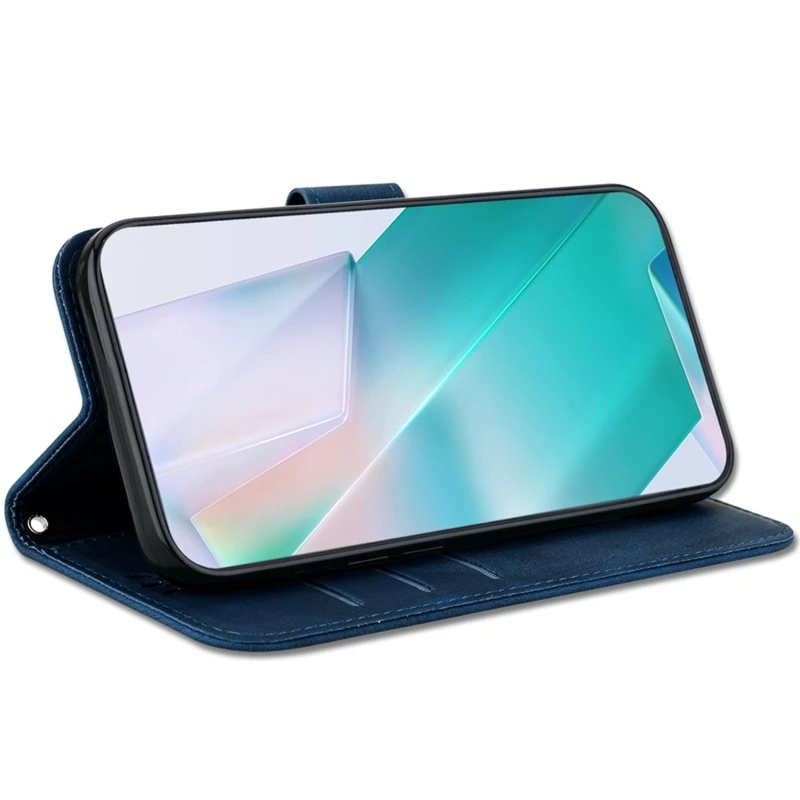 Шкіряний чохол-книжка Cute Tiger для Samsung Galaxy A26 5G – Dark Blue. Фото 4 з 4