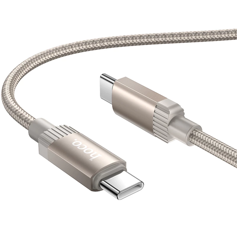 Дата кабель Hoco X117 Star Type-C to Type-C 60W (1m) – Gold. Фото 2 з 5