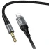 Аудио кабель Aux Hoco UPA33A Nuevo (Lightning to AUX 3.5mm) (1.5m) – Black. Фото 4 из 7