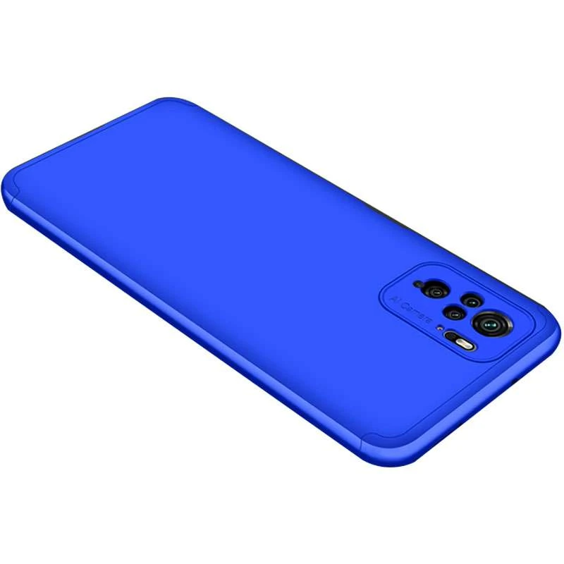 

Чохол із захистом 360 градусів GKK на Xiaomi Redmi Note 10 / Note 10s (Синій)