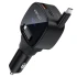 АЗП Acefast B17 PD30W+QC3.0 total 95W (1USB-A/1C) with retractable cable Type-C – Black. Фото 1 з 4
