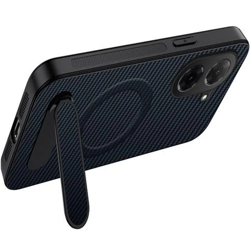 TPU+PC чохол Carbon Kickstand Magnetic Case для Xiaomi Redmi A5 (Europe version) – Sapphire blue. Фото 2 з 2