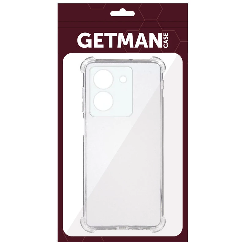 Ультратонкий силиконовый чехол GETMAN с крытыми бортами та камерою на Vivo Y36 – Бесцветный (прозрачный). Фото 3 Ультратонкий силиконовый чехол GETMAN с крытыми бортами та камерою на Vivo Y36 – Бесцветный (прозрачный). Фото 3 из 4