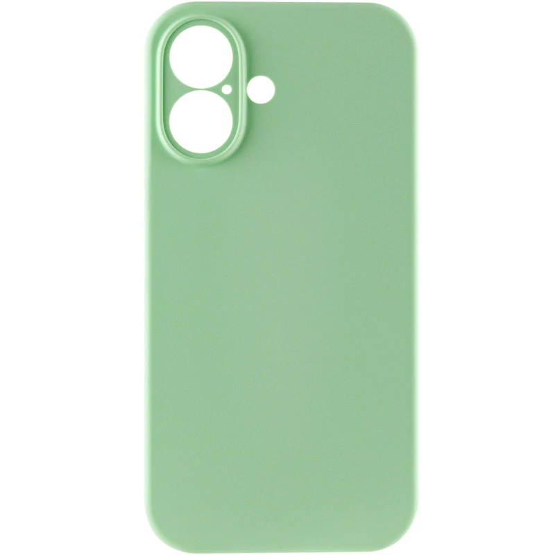 Чохол Silk Full Camera Protective (AA) NO LOGO для Apple iPhone 17 (6.3") – Зелений / Pistachio. Фото 3 з 8