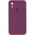 Чохол Silicone Case Square з захистом камери на Apple iPhone XR (6.1") – Бордовий / Maroon. Фото 1 з 3