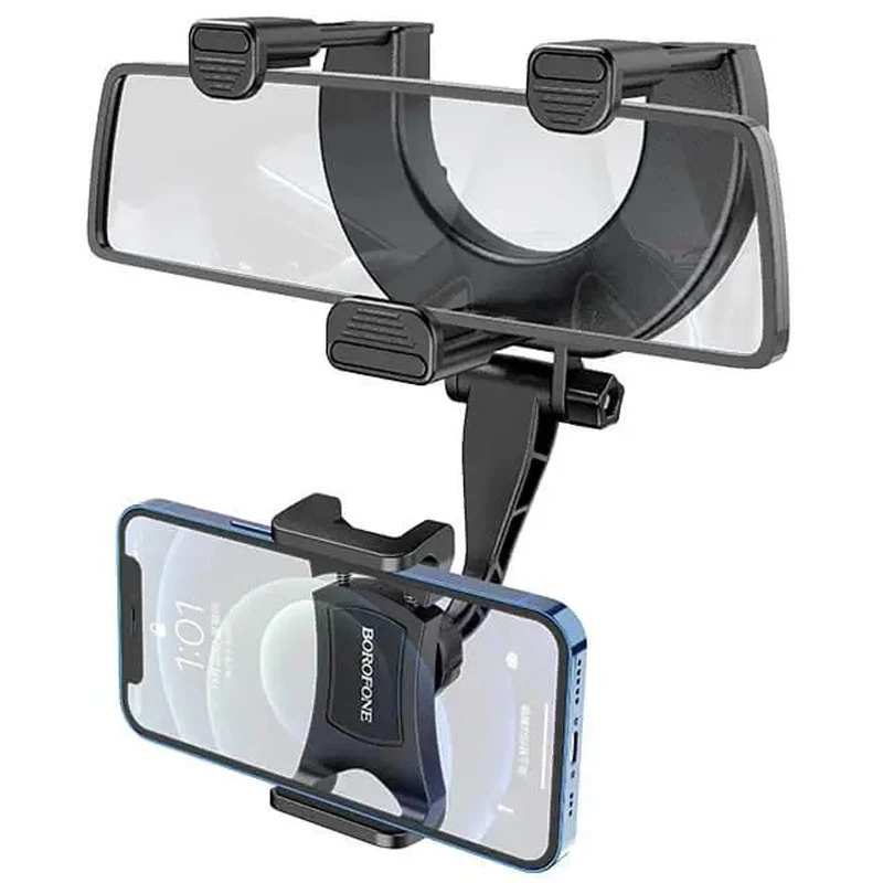 Автотримач на дзеркало заднього виду Borofone BH87 Windriver – Black. Фото 7 з 10