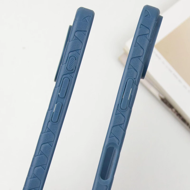 TPU чехол плетенка для Apple iPhone 16 – Blue. Фото 6 из 8