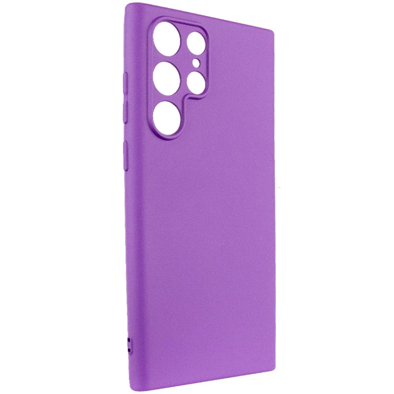 Чехол Silicone Case Lakshmi Plus с закрытой камерой для Samsung Galaxy S25 Ultra – Фиолетовый / Purple. Фото 1 из 7