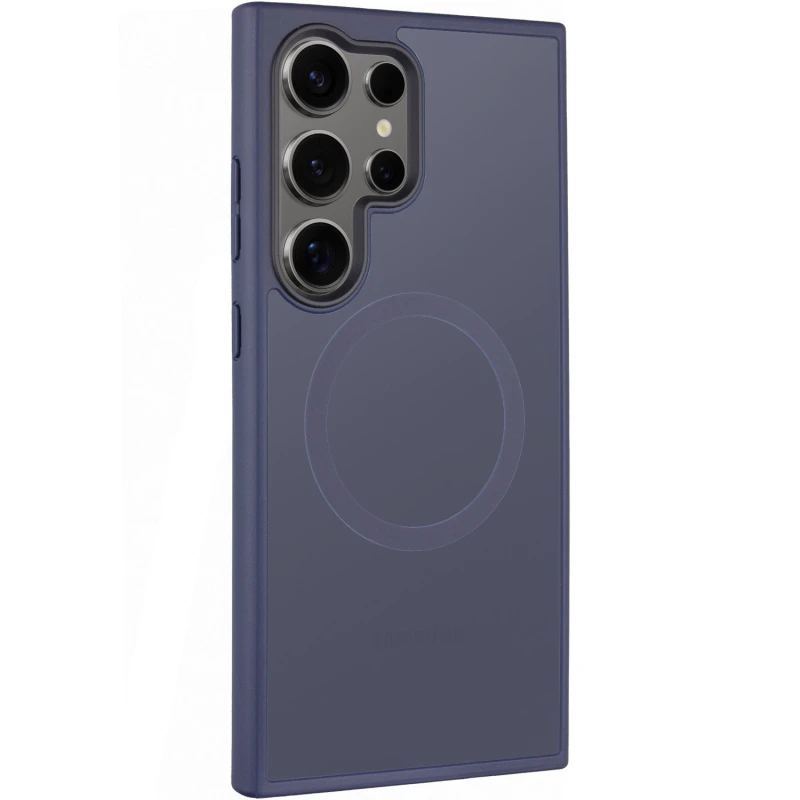 Чохол Ummi Colorful with MagSafe для Samsung Galaxy S25 Ultra – Синій / Navy Blue. Фото 1 з 5