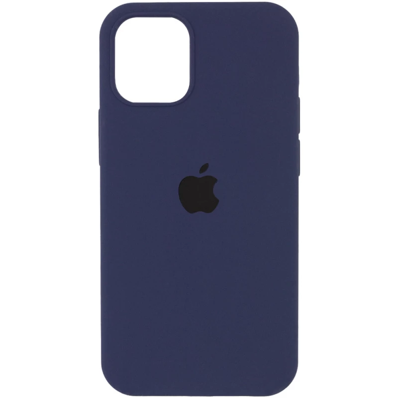 Чохол Silicone Case з закритим низом на Apple iPhone 15 Pro Max (6.7") – Темно-синій / Midnight blue. Фото 1 з 8