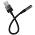 Перехідник Acefast J13 USB male to AUX 3.5mm female – Black. Фото 4 з 5