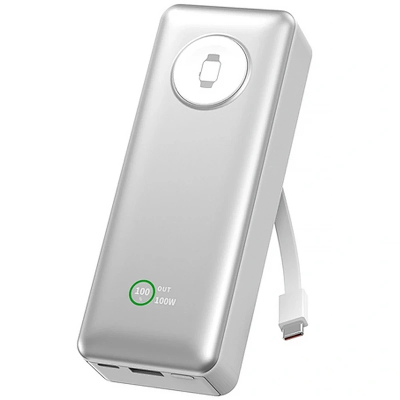 Портативний ЗП Power Bank WIWU Wi-P023 Elite 145W 20000 mAh – silver. Фото 4 з 5