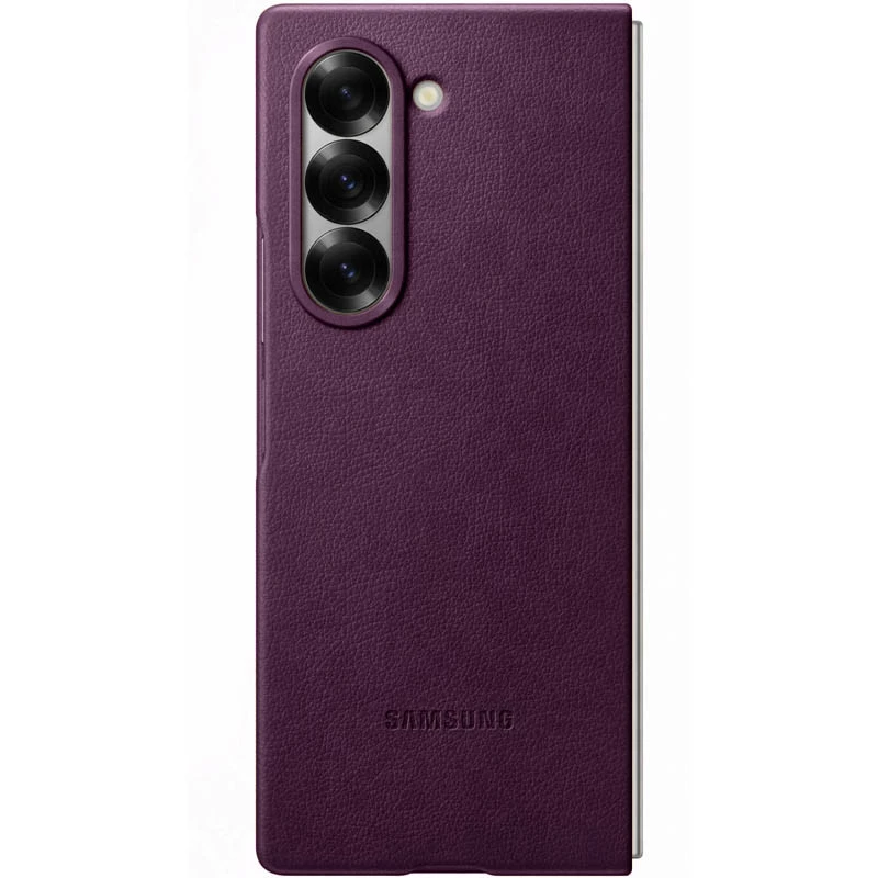 Шкіряний чохол Leather Case Premium на Samsung Galaxy Z Fold5 – Purple. Фото 9 з 11