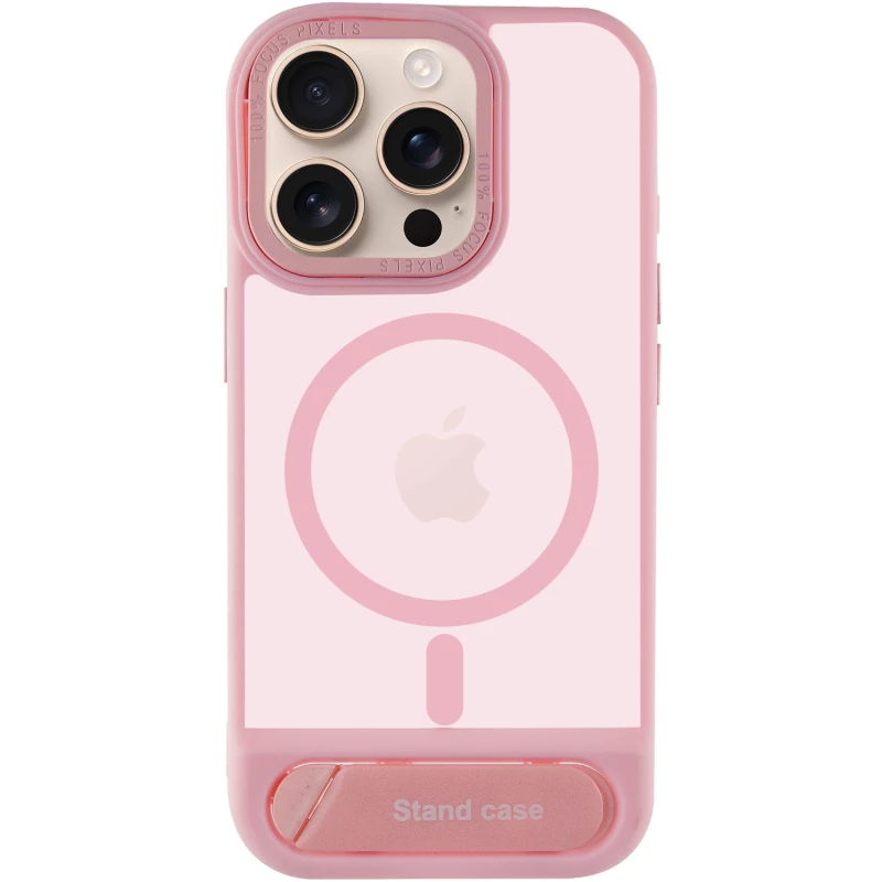 TPU+PC чехол Stand case для Apple iPhone 14 Pro Max (6.7") – Pink. Фото 3 из 6