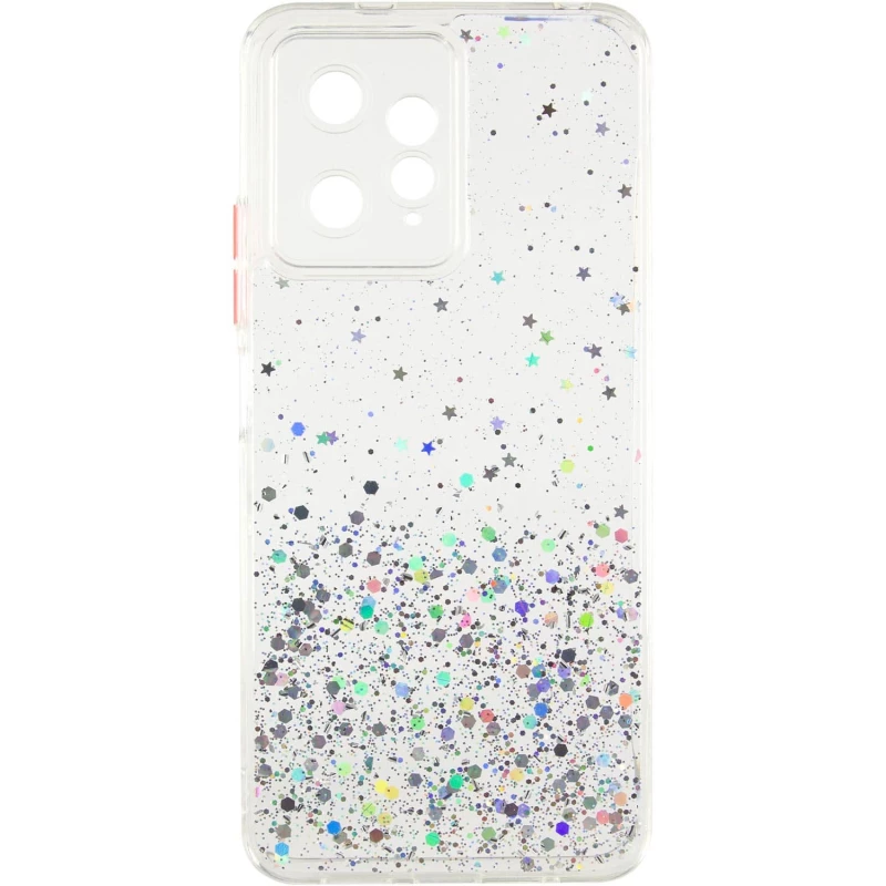 Чохол з блискітками та захистом камери на Xiaomi Redmi Note 12 4G – Прозорий. Фото 4 з 9