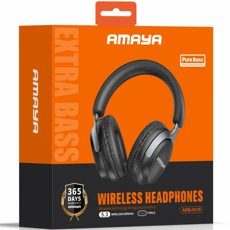 Накладные беспроводные наушники Amaya H310 – Black. Фото 2 из 2