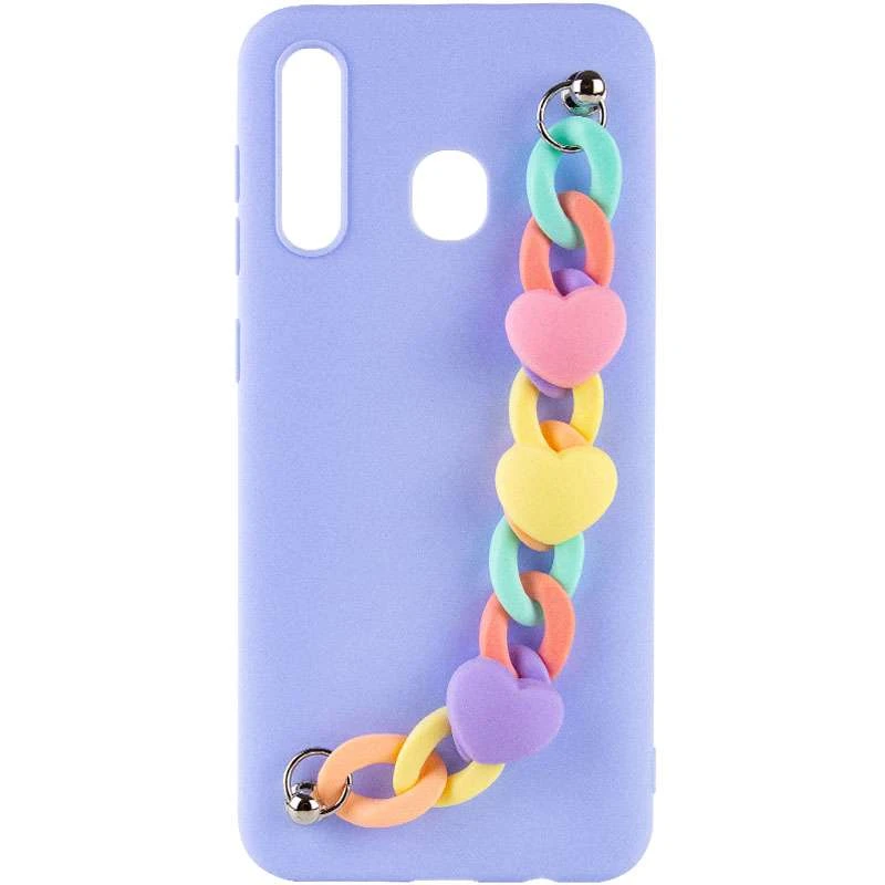 

Чохол Heart з ланцюгом на Samsung Galaxy A20 / A30 (Lilac Blue)