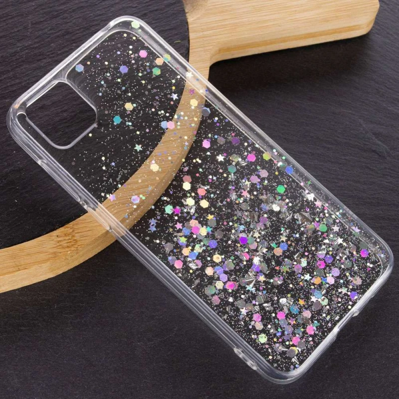 Силіконовий чохол Star Glitter на Huawei Y5p – Прозорий. Фото 2 з 3