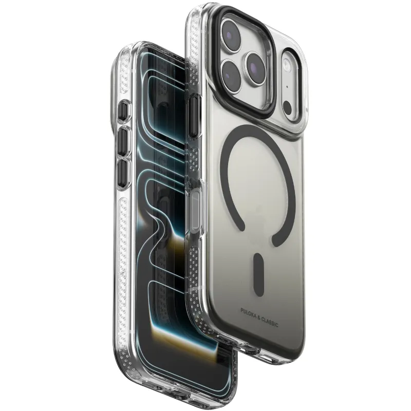 Чехол TPU+PC Puloka Resplendent with Magnetic Fit для Apple iPhone 17 Pro Max (6.9") – Black. Фото 1 из 2