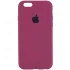 Чехол Silicone Case с закрытым низом для Apple iPhone 6/6s (4.7") – Красный / Rose Red. Фото 1 из 1