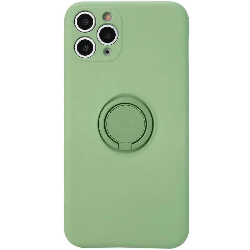

Чехол Candy Ring с кольцом и защитой камеры для Apple iPhone 12 Pro (6.1") (Мятный / Mint), М'ятний / mint