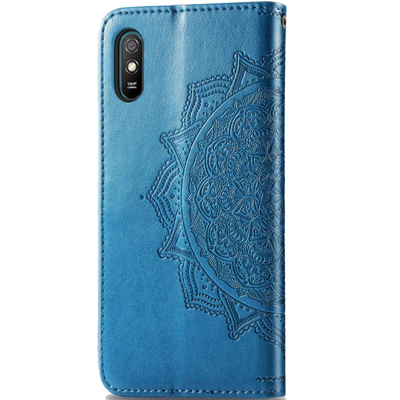 Шкіряний чохол-книжка Art Case з візитницею для Xiaomi Redmi 9A – Синій. Фото 2 з 5