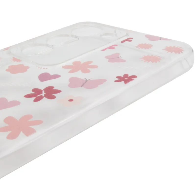 Чехол TPU Clear Joy для Xiaomi Redmi 15 4G (Global) / 5G – Butterfly Garden. Фото 5 из 6