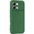 Цветной силиконовый чехол GETMAN с закрытой камерой на Infinix Note Edge – Зеленый / Dark green. Фото 1 из 1