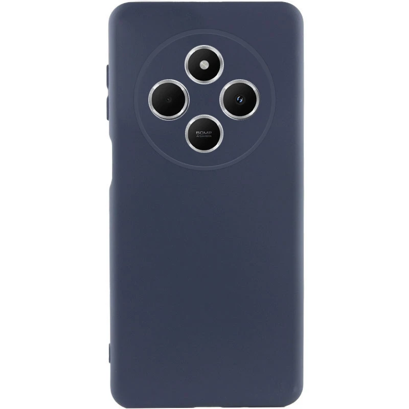 Чохол Silicone Case Lakshmi Premium із закритою камерою для Xiaomi Redmi 14C / Poco C75 – Темно-синій / Midnight blue. Фото 1 з 8
