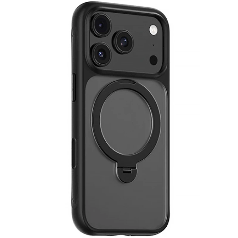 TPU+PC чехол Blueo Skin Friendly 360 Rotatable Stand with MagSafe для Apple iPhone 18 Pro Max – Black. Фото 1 из 3
