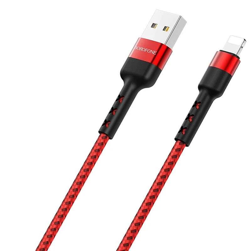 

Дата кабель Borofone BX34 Advantage USB to Lightning (1m) (Червоний)