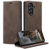 Кожаный чехол-книжка CaseMe Velvet Nubuck для Samsung Galaxy A36 5G – Coffee. Фото 2 из 4