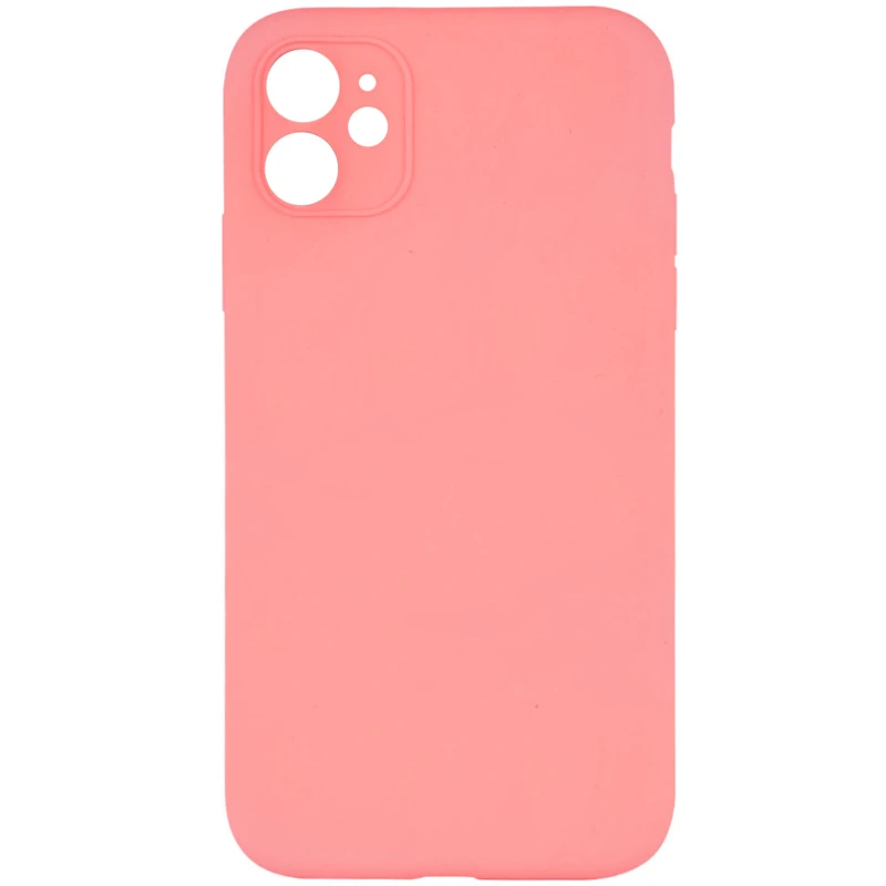 Чохол Silk Full Camera Protective (AA) NO LOGO для Apple iPhone 12 (6.1") – Кораловий / Pink Orange. Фото 1 з 1
