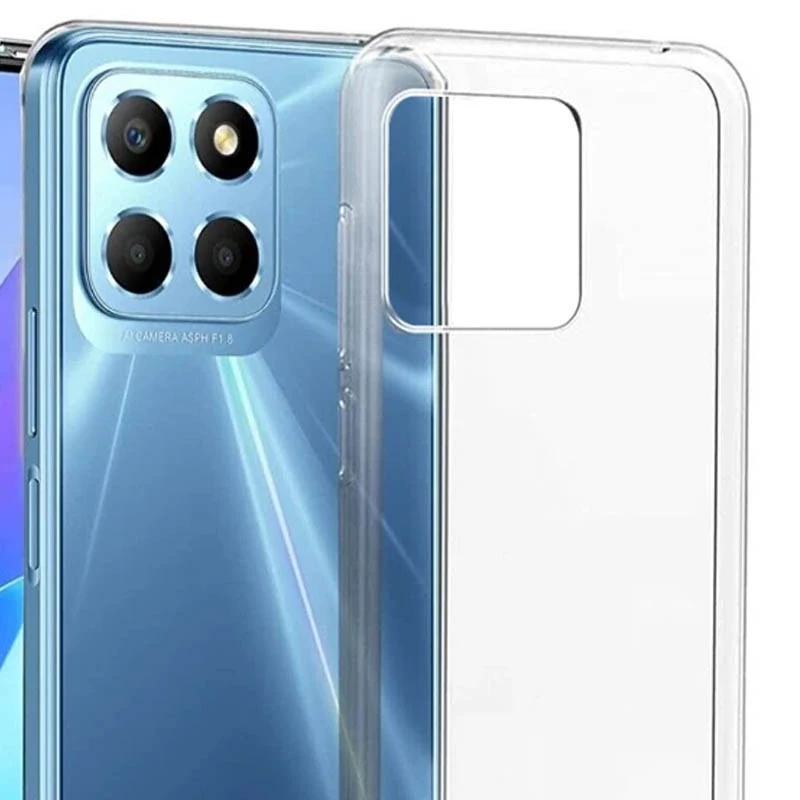 Ультратонкий силіконовий чохол 1,5 мм на Huawei Honor X6a – Безбарвний (прозорий). Фото 4 з 6